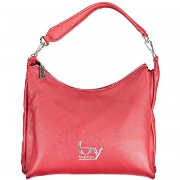 Byblos Elegant Red Chain-Handle Convertible Handbag, Female Handbag, Color: Red, Size: One Size, Material: Polyurethane, Features: Multiple Compartments