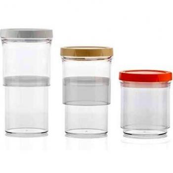 InnovaGoods Recipientes de Cocina Ajustables y Herméticos