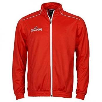 Spalding Team Warm Up Jacket Sudadera, Hombre, Red/White, 128