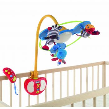 Carrusel musical Rainbow de Jané - Carrusel musical con diseño colorido, incluye melodías suaves para ayudar al bebé a dormir, fácil de instalar en la cuna, fabricado con materiales seguros y no tóxicos, ideal para estimular el