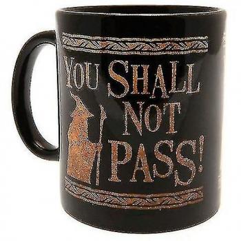 Taza El Señor de los Anillos No Pasarás Negro/Marrón One Size