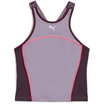 Camiseta de fitness Puma Fit Train Strong Fitted Tank Mujer Lila XS