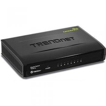 TRENDnet TEG-S81G - Switch Gigabit GREENnet de 8 puertos, negro