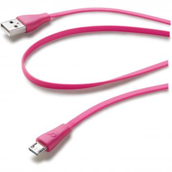Cellularline 35311 cable usb 1 m usb a microusb b 20 machomacho rosa