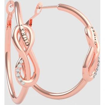 Pendientes Guess Eternal Love de acero dorado