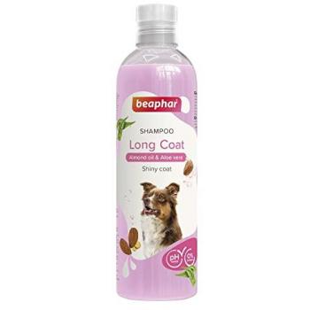 Beaphar Champú para Perros de Pelo Largo 250 ml - Extractos Naturales de Aloe Vera y Aceite de Almendra - Cuida y Protege su Piel y Pelo - Pelo con Brillo y fácil de peinar -