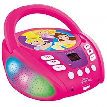 Reproductor de CD Bluetooth con luces y USB - Princesas de Disney