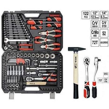 YATO YT-38901 - socket set 1/4, 1/2 122pcs
