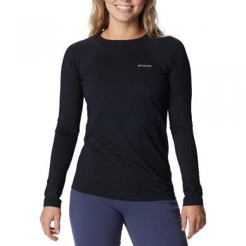 Camiseta térmica de mujer Columbia Midweight Stretch Long Sleeve negra (XL)