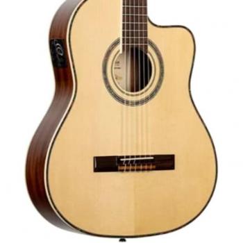 Ortega RCE145NT Thinline Natural Gloss 4/4 Concert Guitar
