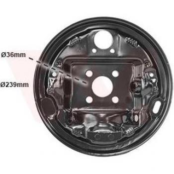 VAN WEZEL Chapa protectora de freno de tambor 4339374 para RENAULT Clio, Thalia & DACIA Sandero, Logan