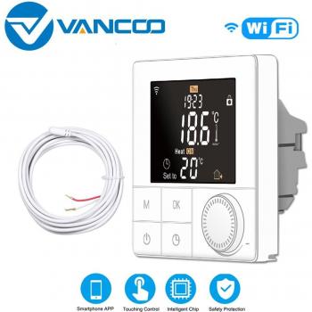 Termostato Inteligente Vancoo WiFi 220V para Calefacción de Suelo, Controlador Digital de Temperatura para Hogar Inteligente