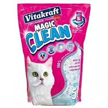 Vitakraft - Magic Clean, Perlas de Gel de Sílice Súper Absorbentes - 16,8 L / 7.5 kg