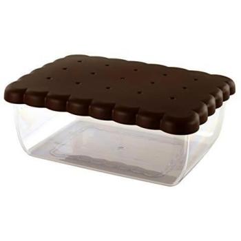 Contenedor Guarda Galletas Rectangular 2,7L Snips - Preserva Frescura - Apto para Lavavajillas - Reutilizable y Reciclable - Fabricado en Italia