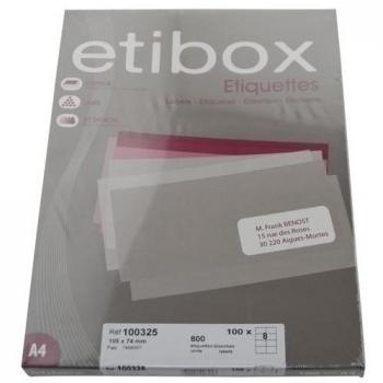 Etiquetas Adhesivas ETIBOX A4 Blancas de Alta Calidad