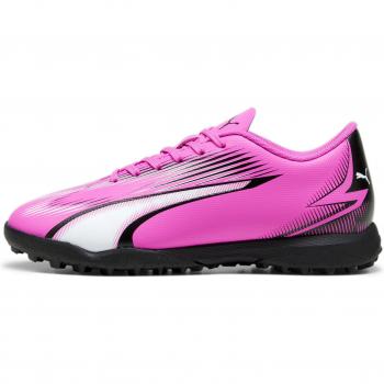 Zapatillas de fútbol sala Puma Ultra Play modelo 107779-01 para kids en color rosa fucsia