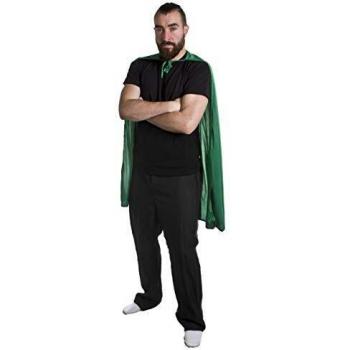I LOVE FANCY DRESS LTD Capa Verde SIN Capucha para Adultos Accesorio DE COSTUMAS