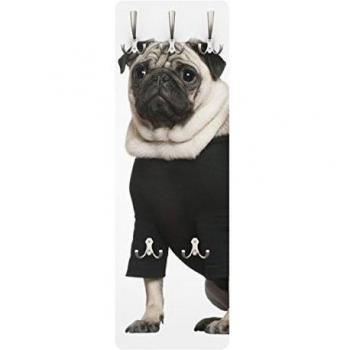 Apalis Perchero de Pared con diseño de Pug Fashion