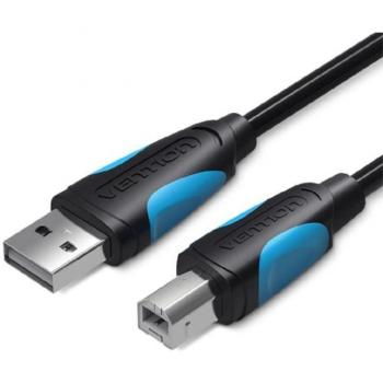 Cable USB 2.0 Impresora Vention VAS-A16-B100 USB Tipo-B Macho - USB Macho 1m Negro
