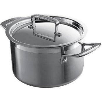 Cacerola Magnetik de Acero Inoxidable Le Creuset de 18 cm con Tapa Classic