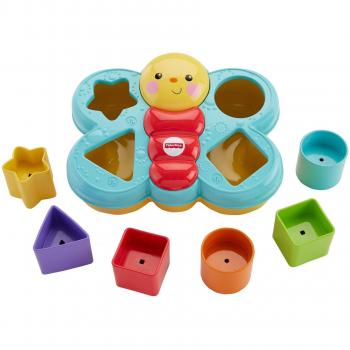 Fisher Price - Mariposa Descubreformas, Juguete Bebé +6 Meses, Multicolor