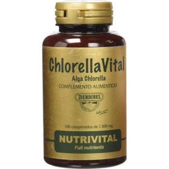 Herdibel Chlorellavital 100 Comp X 1000 Mg - Tabletas de chlorella, 100 tabletas, cada una con 1000 mg