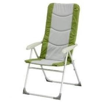 Easy Camp 420006 Regor - Silla de camping plegable con respaldo alto, color gris y verde