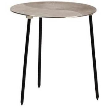 Mesa Auxiliar Adda Home Metal Dorado Plateado 34x34x37 cm - Alta Calidad y Estilo Elegante
