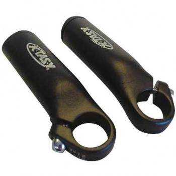Ergotec Ergo S Aluminum Bar Ends - Fixed Black, Size S