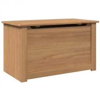 Baúl de almacenaje con tapa Panama, madera maciza de pino, dimensiones 79x42x46 cm