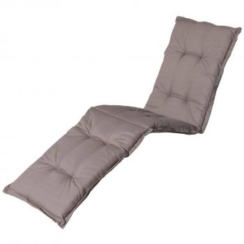 Cojín para tumbona Basic gris taupé 200x60 cm Madison