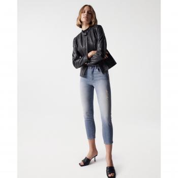 Salsa Jeans Women's High-Waisted Push-In Cropped Slim Fit Faith Jeans