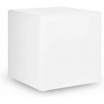 Lámpara de pie exterior blanca LUNA 1xE27 60W IP44 D50 cm