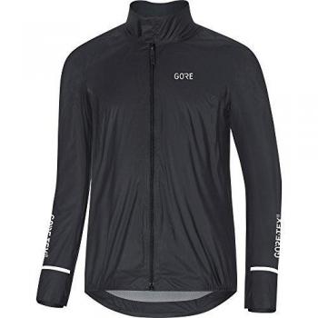 GORE Wear Chaqueta impermeable de ciclismo en carretera para hombre, XL, Negro, 100277