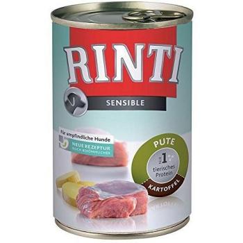 Rinti Sensible - Comida húmeda para perros con pollo y patatas en formato económico de 24 unidades