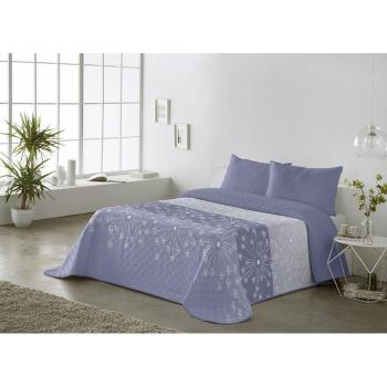 Colcha Bouti Reversible Melania Azul 200x270 cm para Cama de 105 cm