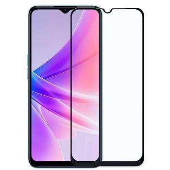 Protector de Pantalla Cristal Templado Premium 9D con Marco Negro para Oppo A77 5G/A57 4G/A57S, Dureza 9H, Antigolpes, Anticaídas, Antiara