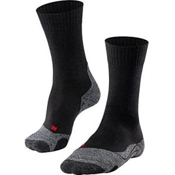 Falke TK2 Women's Cushioned Trekking Socks - Black Mix, Size 35-36