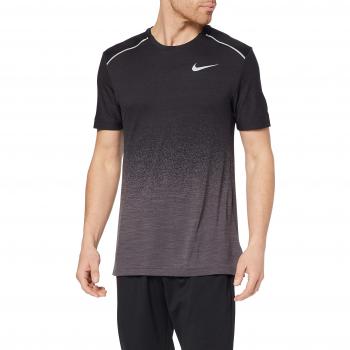 Nike M NK TECHKNIT Cl Top SS NV T-Shirt, Hombre, Black/Thunder Grey/Reflective, XL