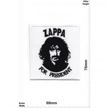 Parches - Frank Zappa for President - MusicParches - Rock - Chaleco - Parche Termoadhesivos Bordado Apliques - Patch - Give Away Regalar