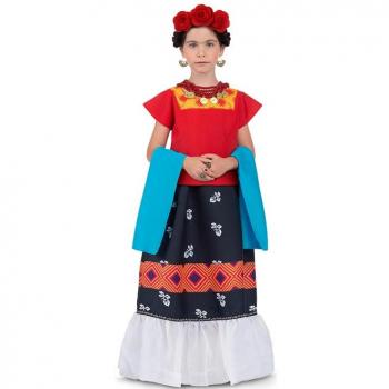Disfraz de Frida Kahlo Clásica con tocado para bebé y niña