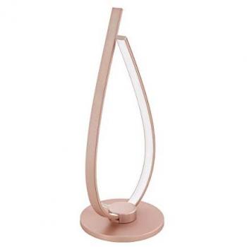 Lámpara de sobremesa LED Palozza 38 cm Oro Rosa y Blanca, 1600 lm, moderna y elegante
