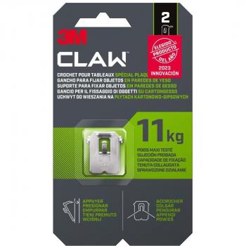 Gancho Fijacuadros Paredes Yeso Claw 11 kg - 2 Uds
