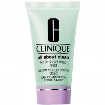 Clinique Mini All About Clean Mild Liquid Facial Soap for Dry to Combination Skin, 30 ml