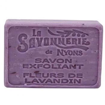Jabón Exfoliante Flor de Lavandin 100 g - Savonnerie de Nyons, Talla única, Multicolor