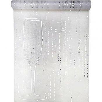 Santex 4634 Camino de Mesa Tela Blanco Champagne