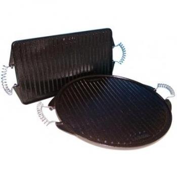 GARCIMA 5010340 Plancha Hierro Fundido Esmaltada Rectangular 24 x 44 cm, 25 litros, 18/8 Stainless Steel, Multicolor
