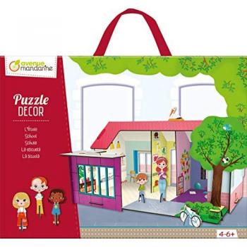 Avenue Mandarine - Puzle Decor - Escuela - Puzzle 3D - Monta el Escenario - Juega en él