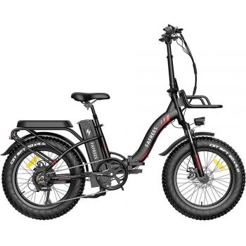 Bicicleta Eléctrica Plegable FAFREES F20 Max 20 con Neumáticos de 4.0 y Batería de Litio Extraíble de 22,5 Ah - Negra