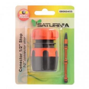Conector Manguera Soft-Touch 1/2 Con Stop